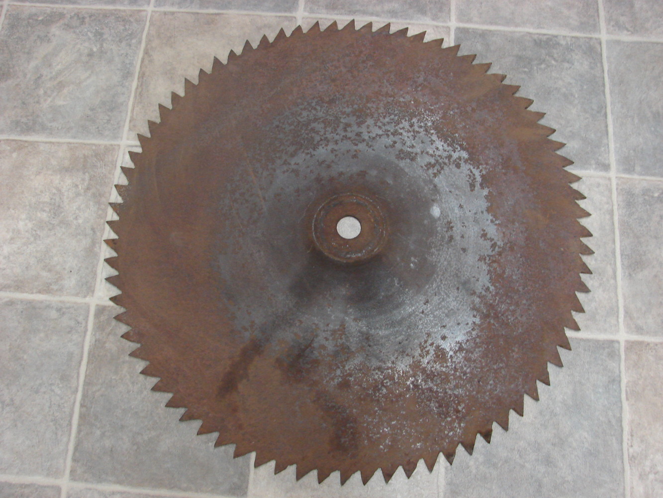 Rusty Antique 28" Steel Buzz Saw Mill Circular Saw Blade