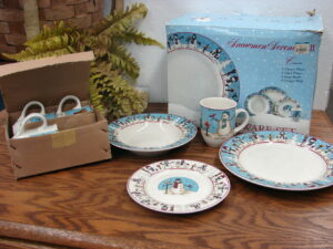 Brand New in Box Snowmen Serenade II Dinnerware Set for Four 16 pc by MEIWA Table Art