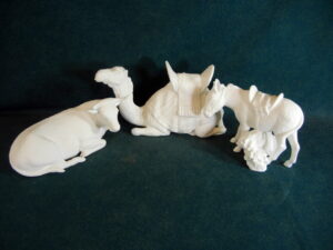 Brand New Lenox White Collection The Animals The Nativity Donkey Ox Camel Original Box Bottom