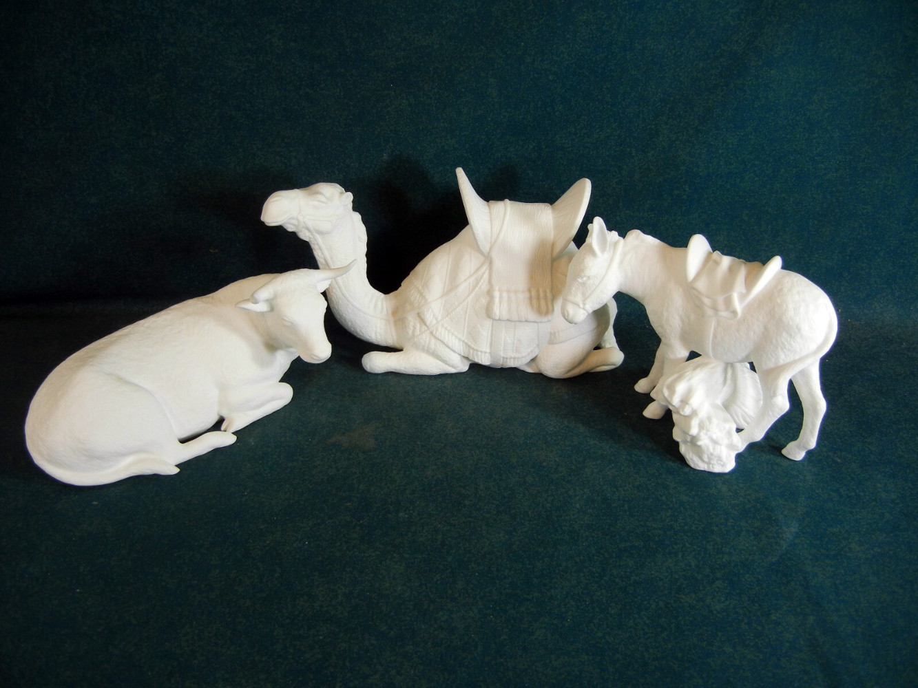 Brand New Lenox White Collection The Animals The Nativity Donkey Ox Camel Original Box Bottom