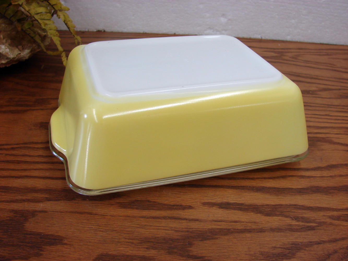 Rectangular Vintage Pyrex Vintage PYREX Primary Color Rectangular Refrigerator Dish Yellow #503 w ...