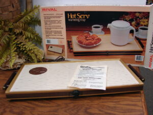 Like New Vintage Rival "Hot Serv" Food Warming Tray Original Box