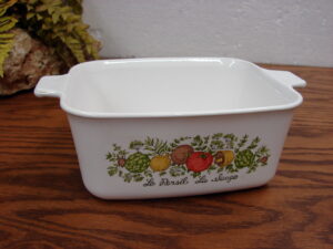 Vintage Corning Ware Spice of Life P-4 Small Rectangular Loaf Pan 7x5x3