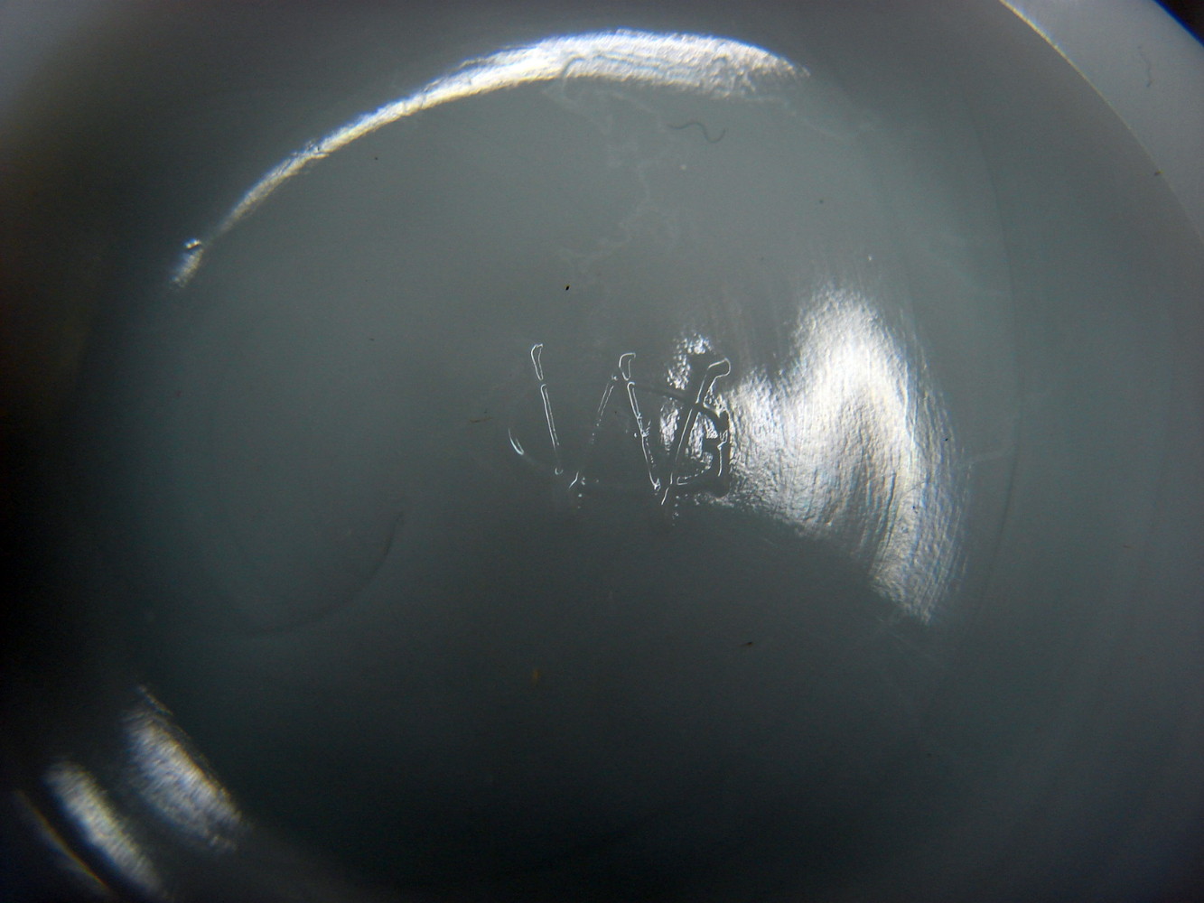 One Vintage Westmoreland Milk Glass Panel Grape Vine Ice Tea Glass - Image 3