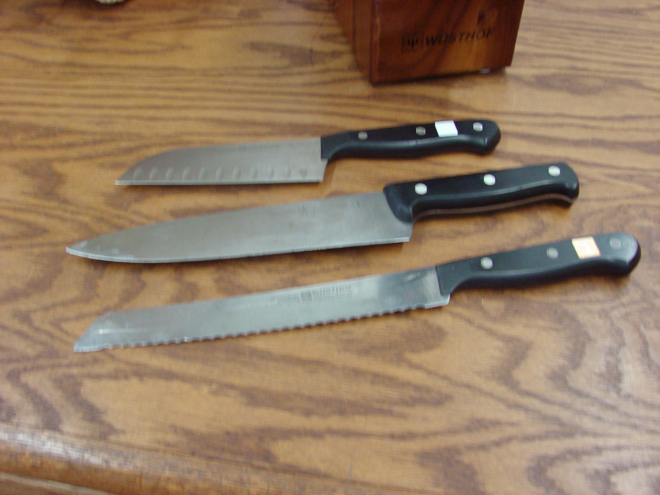 Used Wusthof Germany 16 pc Knife Set w/ Wood Block Storage - Image 4