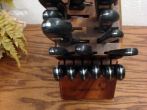 Used Wusthof Germany 16 pc Knife Set w/ Wood Block Storage
