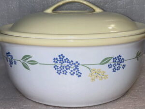 Corning Ware Corelle Secret Garden 1 1/2 Quart Bulbous Round Casserole Bowl w/ Lid