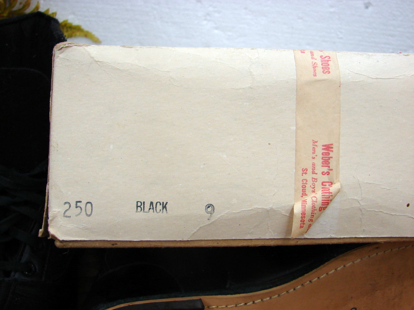 Vintage Mens Size 9 Wool Felt Lace Up Dress Boots Step-A-Long Soles in Original Box - Image 3