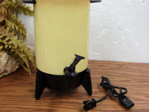 Vintage Mirro-Matic 9293-35 Harvest Gold Fade 22 Cup Automatic Electric Coffee Percolator