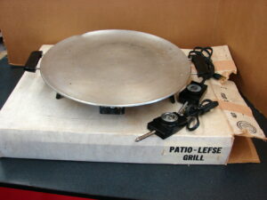 Vintage Bethany Heritage Patio Grill Lefse Griddle #410 Tested Working 2 Controllers