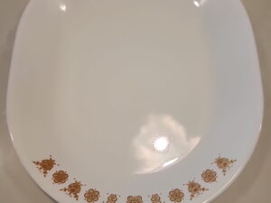 Vintage Corning Ware Corelle Butterfly Gold Oval Serving Platter