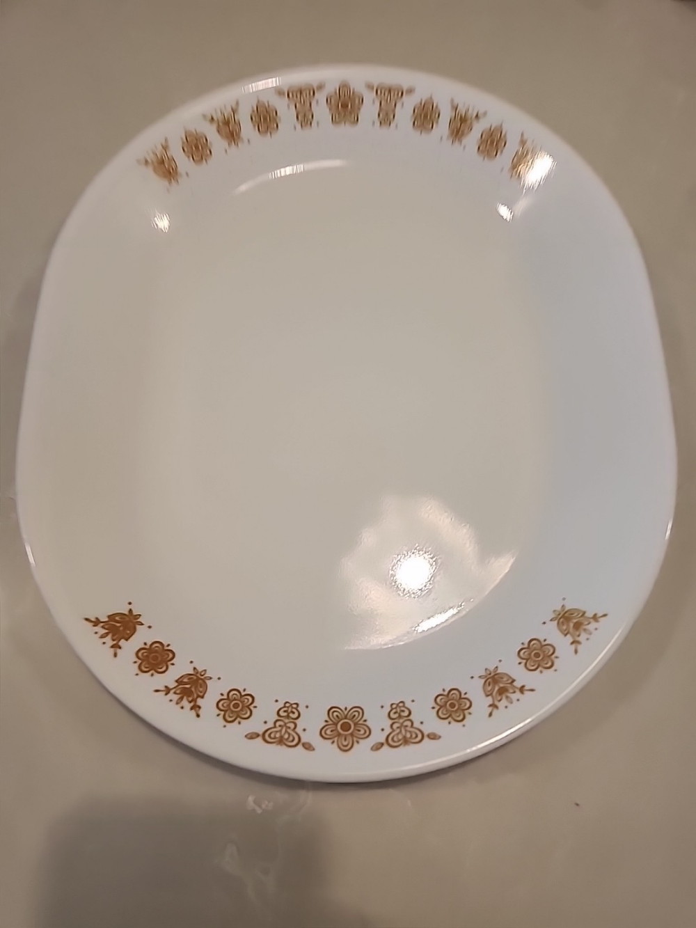 Vintage Corning Ware Corelle Butterfly Gold Oval Serving Platter