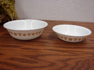 Set/8 Vintage Corning Ware Corelle Butterfly Gold Bowl 5 3/8"