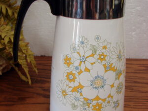 Vintage Corning Ware Floral Bouquet Coffee Percolator 9 Cup Stove Top