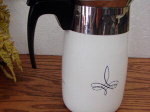 Vintage Corning Ware Trefoil Electric Coffee Percolator 10 Cup Coffee Maker Tested Working