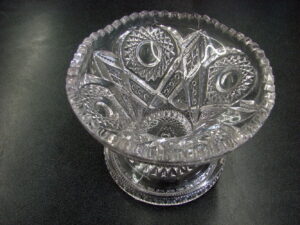 Vintage EAPG Mystery Unknown Beautiful Punch Bowl Base Stand Riser