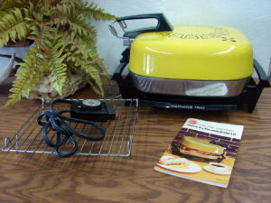 Complete Vintage Hoover Electric Fry Pan Chicken Fryer Broiler Stainless Steel Warmer Tray Tested