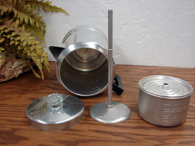 Vintage Mirro Coffee Pot Aluminum Percolator Camping 14 Cup Like New -  Moose-R-Us.Com Antiques Collectibles Log Cabin Decor