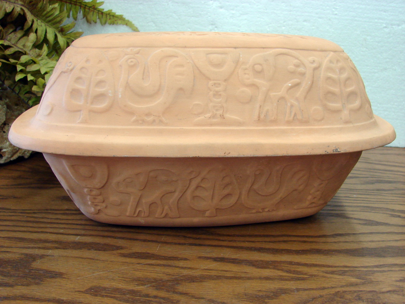 Vintage Romertopf Terra Cotta Clay Roaster Baker 113 by Reco Mexico