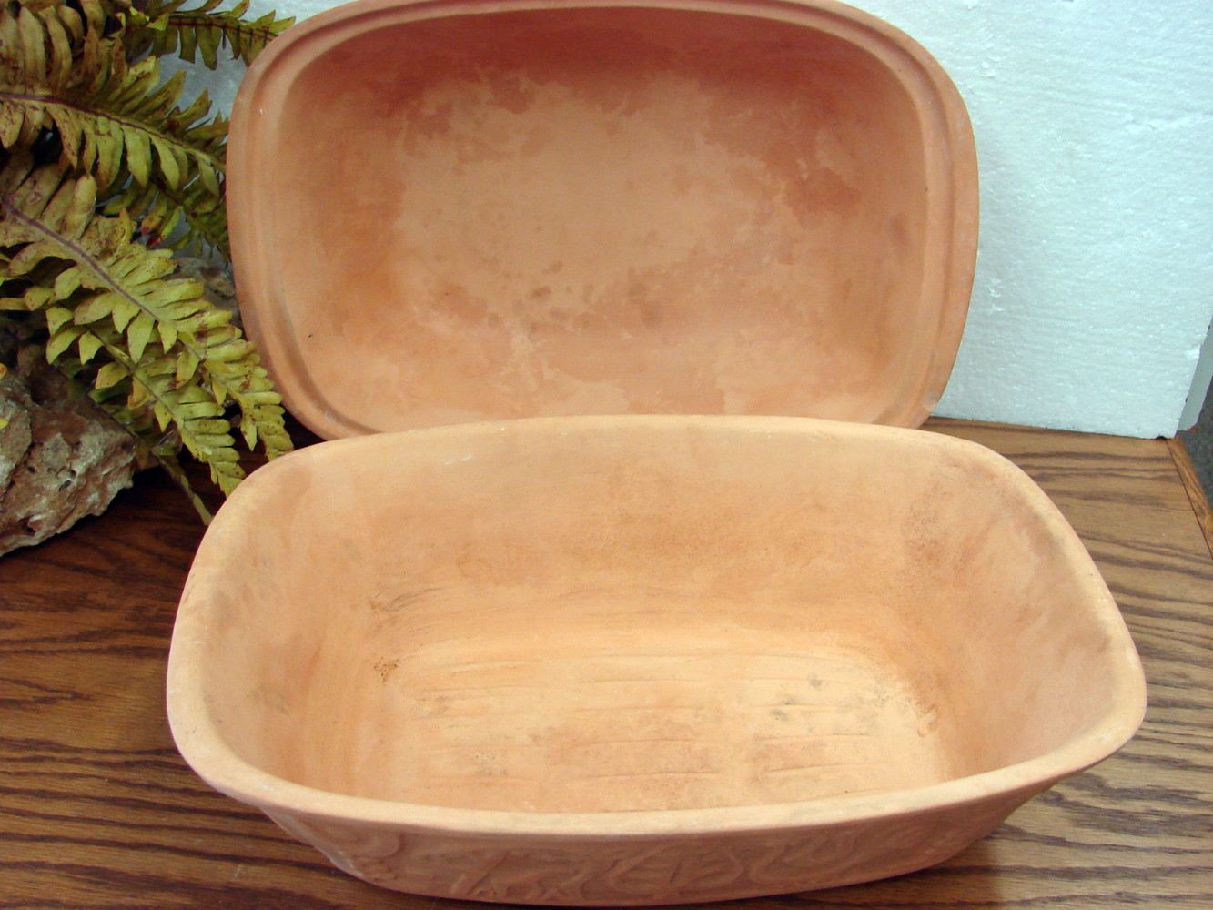 Vintage Romertopf Terra Cotta Clay Roaster Baker 113 by Reco Mexico - Image 3