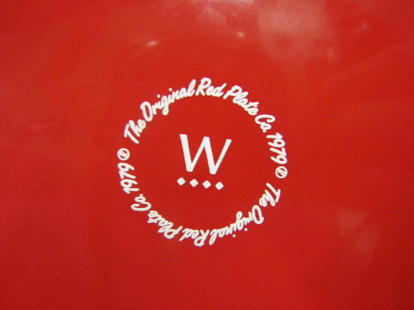 Waechtersbach Germany You Are Special Today 1979 Original Red Plate Co. - Image 2