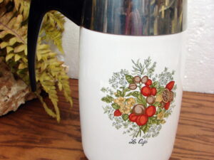 Vintage Corning Ware Spice of Life Electric Coffee Pot Percolator 10 Cup Tested Numbered