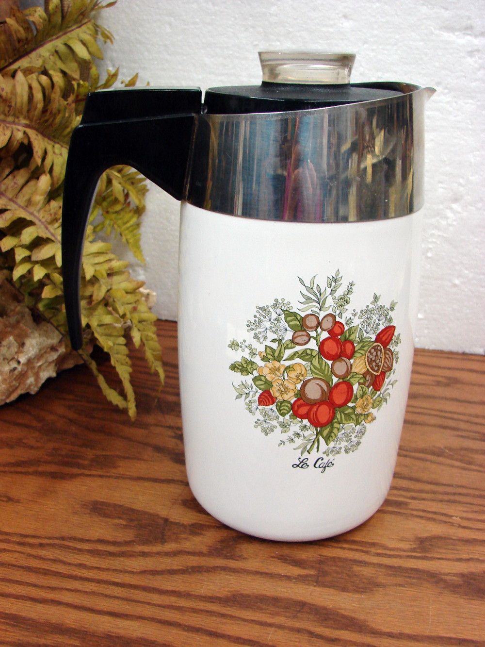 Vintage Corning Ware Spice of Life Electric Coffee Pot Percolator 10 Cup Tested Numbered