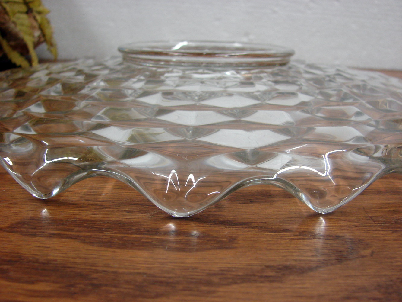 Vintage Cubist Whitehall American Clear Cubist Platter Rolled Rim 14" - Image 2