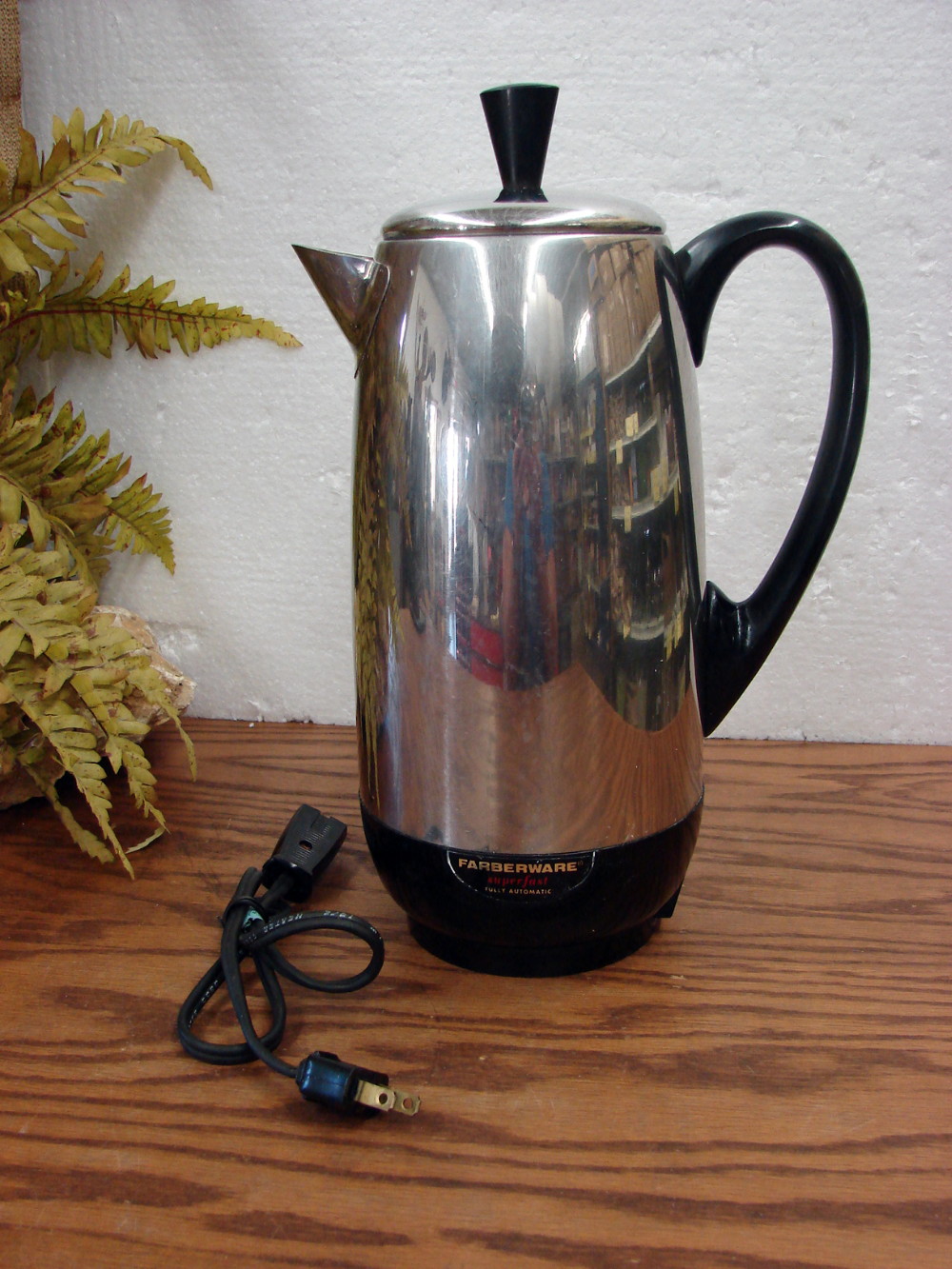 Vintage #142 Farberware 12 Cup Stainless Steel Superfast Electric Coffee Percolator Tested