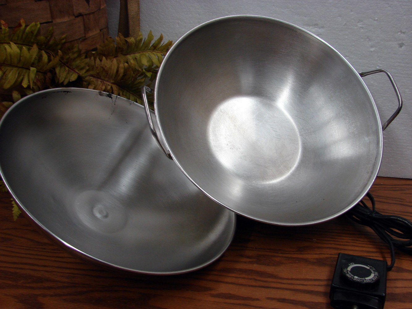 Vintage Farberware Stainless Steel 14" Electric Wok 303 Tested Working - Image 2