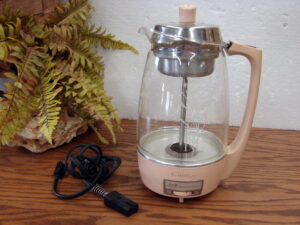 Vintage Proctor Silex Citation Flower Bouquet Electric Coffee Percolator Tested Works #70501