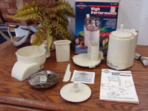 For Parts Vintage West Bend #6500 Food Processor Box Instructions