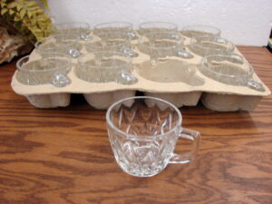 Set/12 Vintage Anchor Hocking Crown Point Punch Coffee Tea Cups