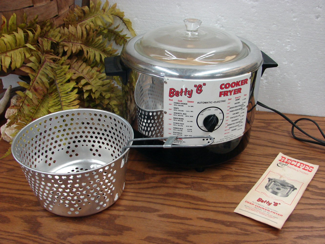 Complete Vintage Betty G Chrome Dutch Oven Deep Fryer Cooker 5 qt CF 53 - Image 5