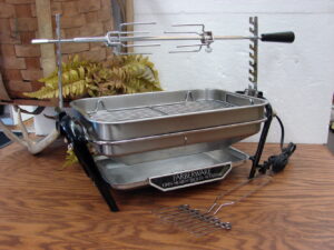 Vintage Farberware Open Hearth Grill Broiler Rotisserie Spatula Model 455ND Tested