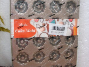 Set/2 Brand New Webake Mini Fluted Bite Size Petite Bundt Cake Pans Carbon Steel