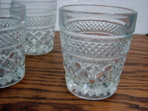 Set/10 Vintage Anchor Hocking Wexford Old Fashioned Set of Glasses