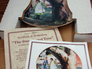 Sweetheart Tree Little House On The Prairie Collectors Plate #2821L w/ Certificate Box