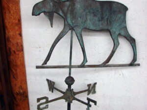 Vintage Copper Moose Weathervane 42 x 24