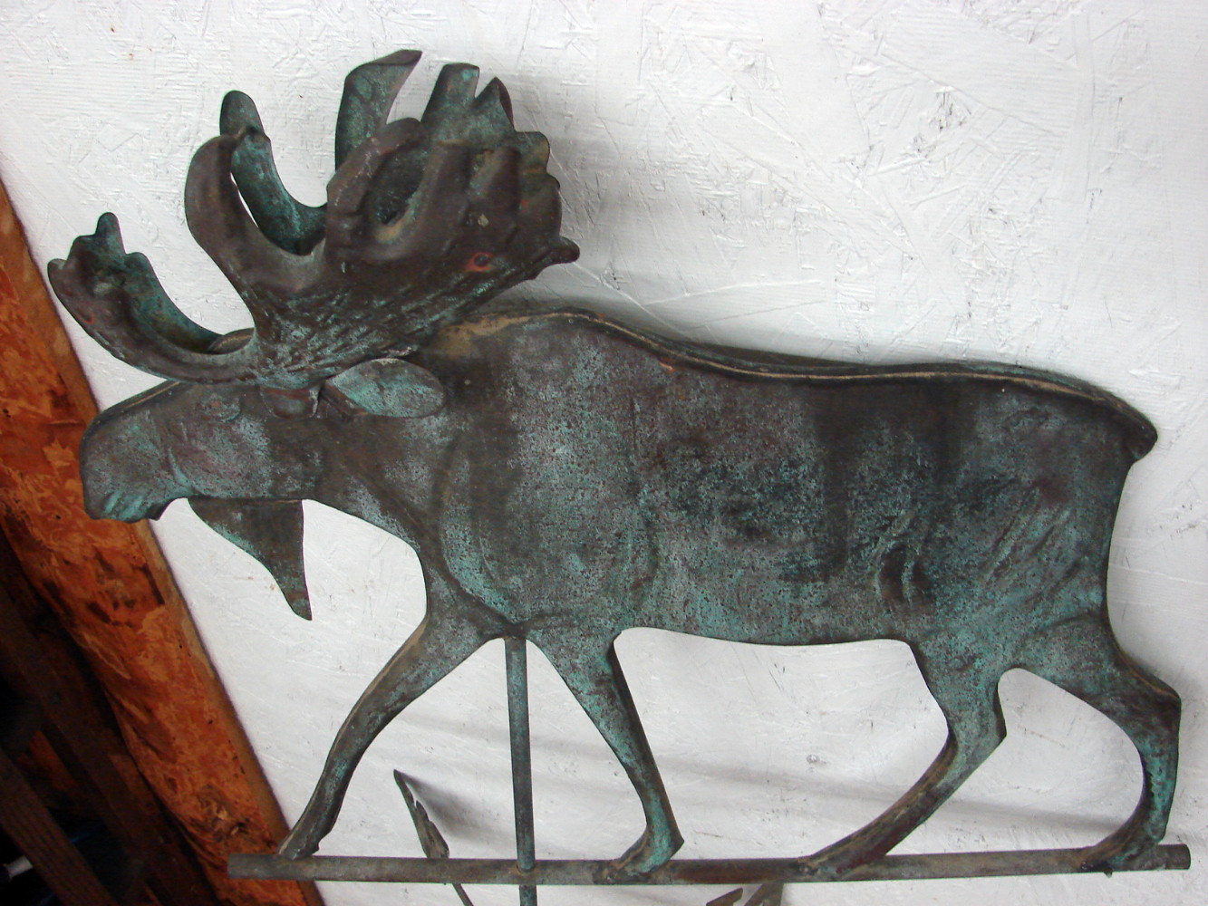 Vintage Copper Moose Weathervane 42 x 24 - Image 3