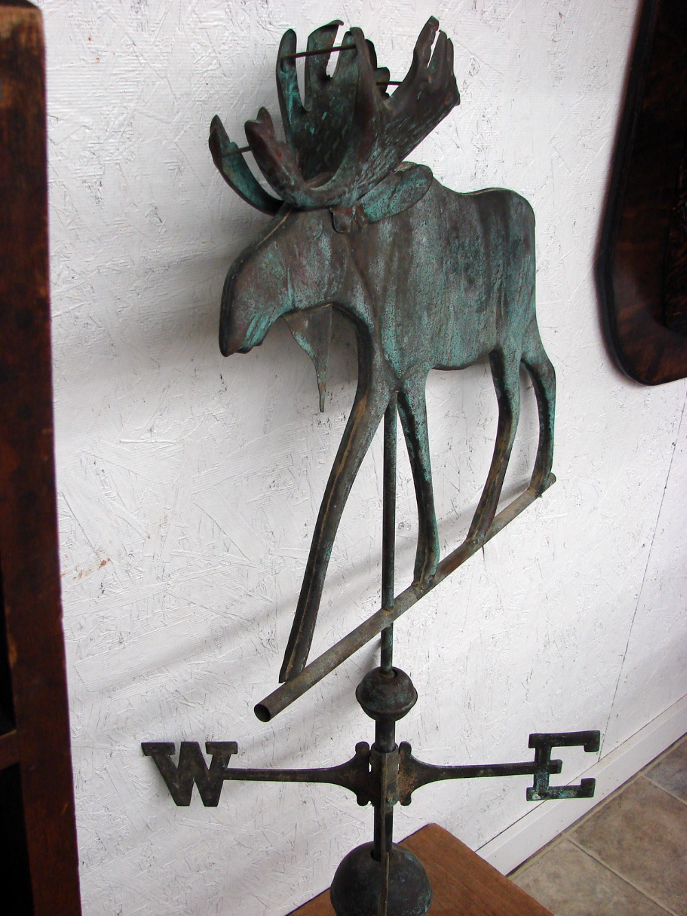 Vintage Copper Moose Weathervane 42 x 24 - Image 4