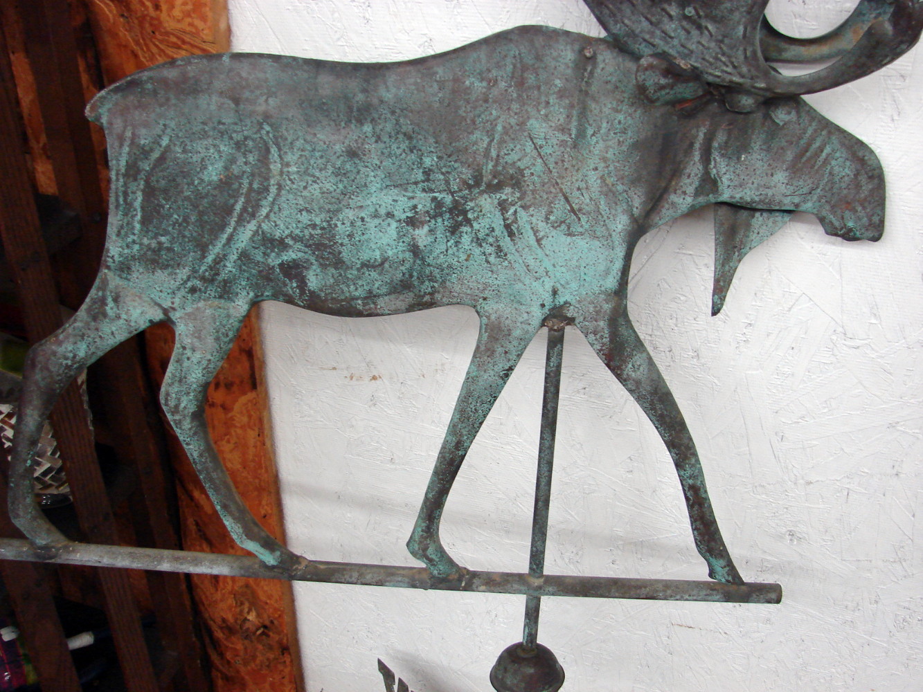Vintage Copper Moose Weathervane 42 x 24 - Image 5