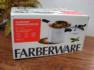 Brand New Farberware Safe Easy 6 Qt All Stovetop Pressure Cooker 4X Faster Cooking