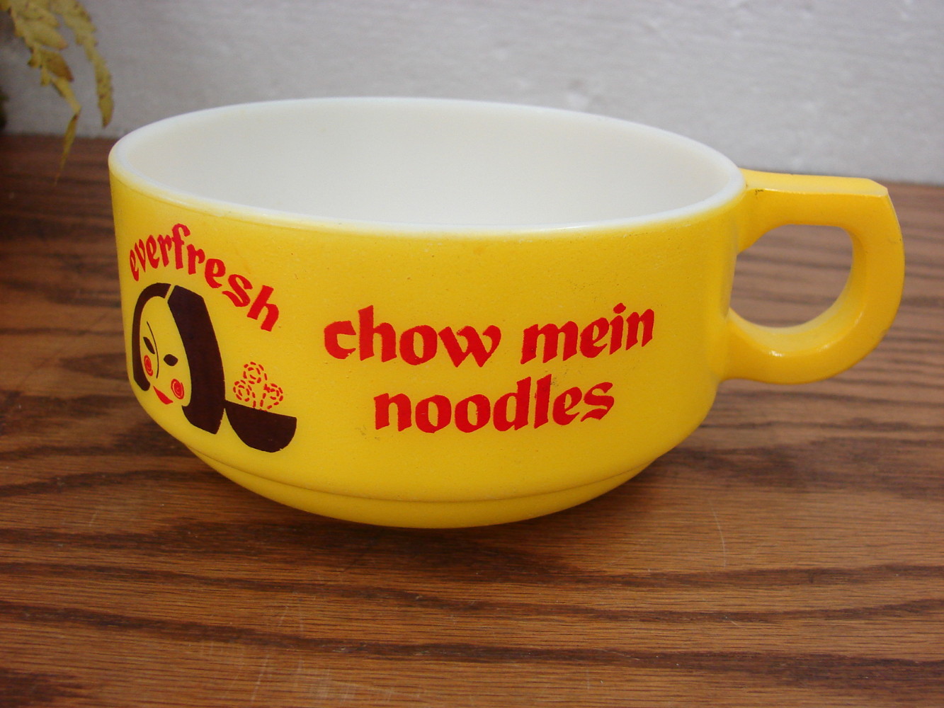 Vintage Advertising Soup Mug Everfresh Chow Mein Ramen Noodle Mug