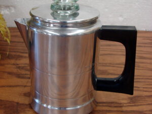 Brand New Vintage MCM Comet Aluminum Coffee Pot Percolator 2-4 Cup