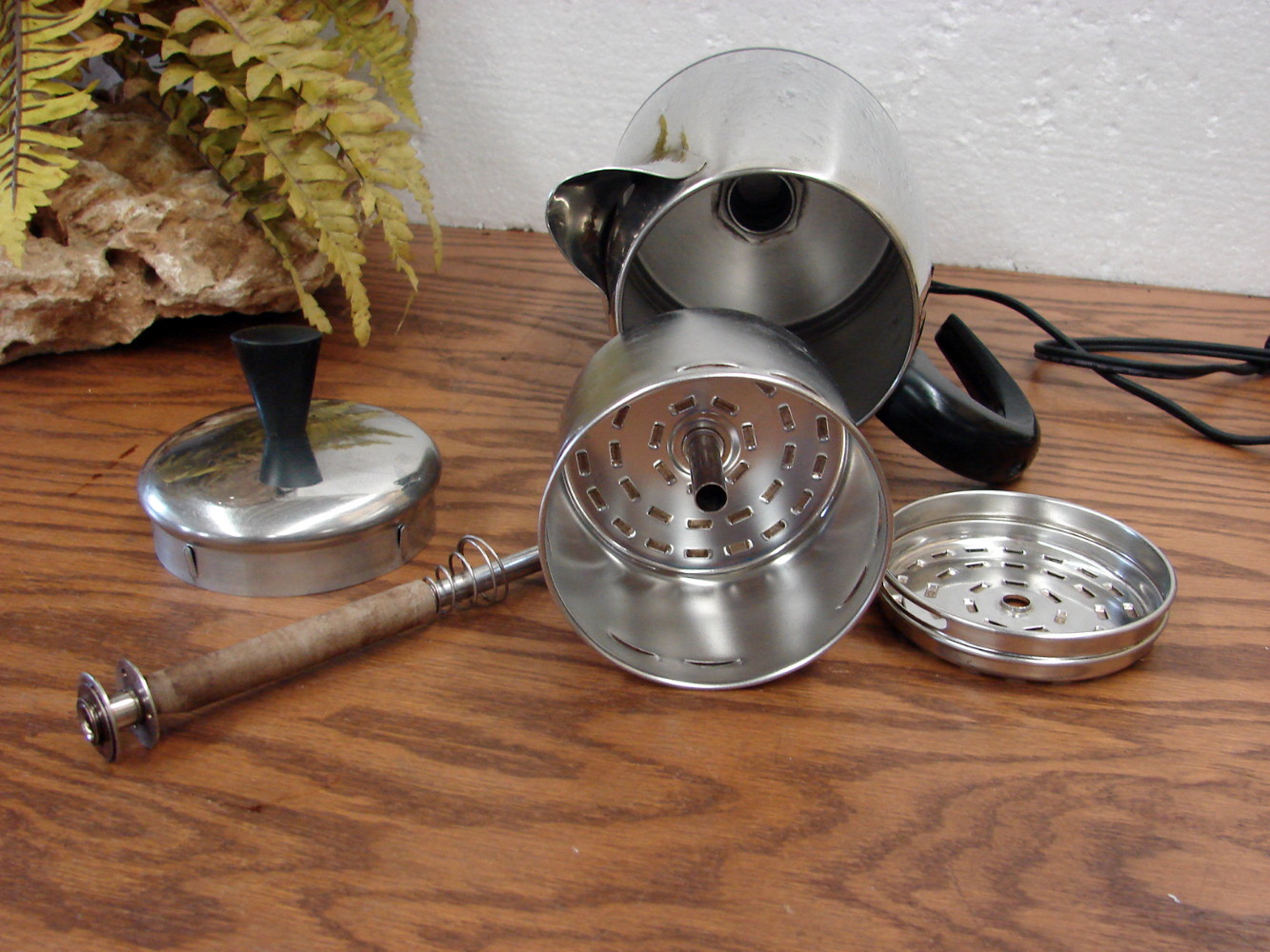 Vintage Farberware 8 Cup Stainless Steel Superfast Electric Coffee Percolator Tested - Image 2