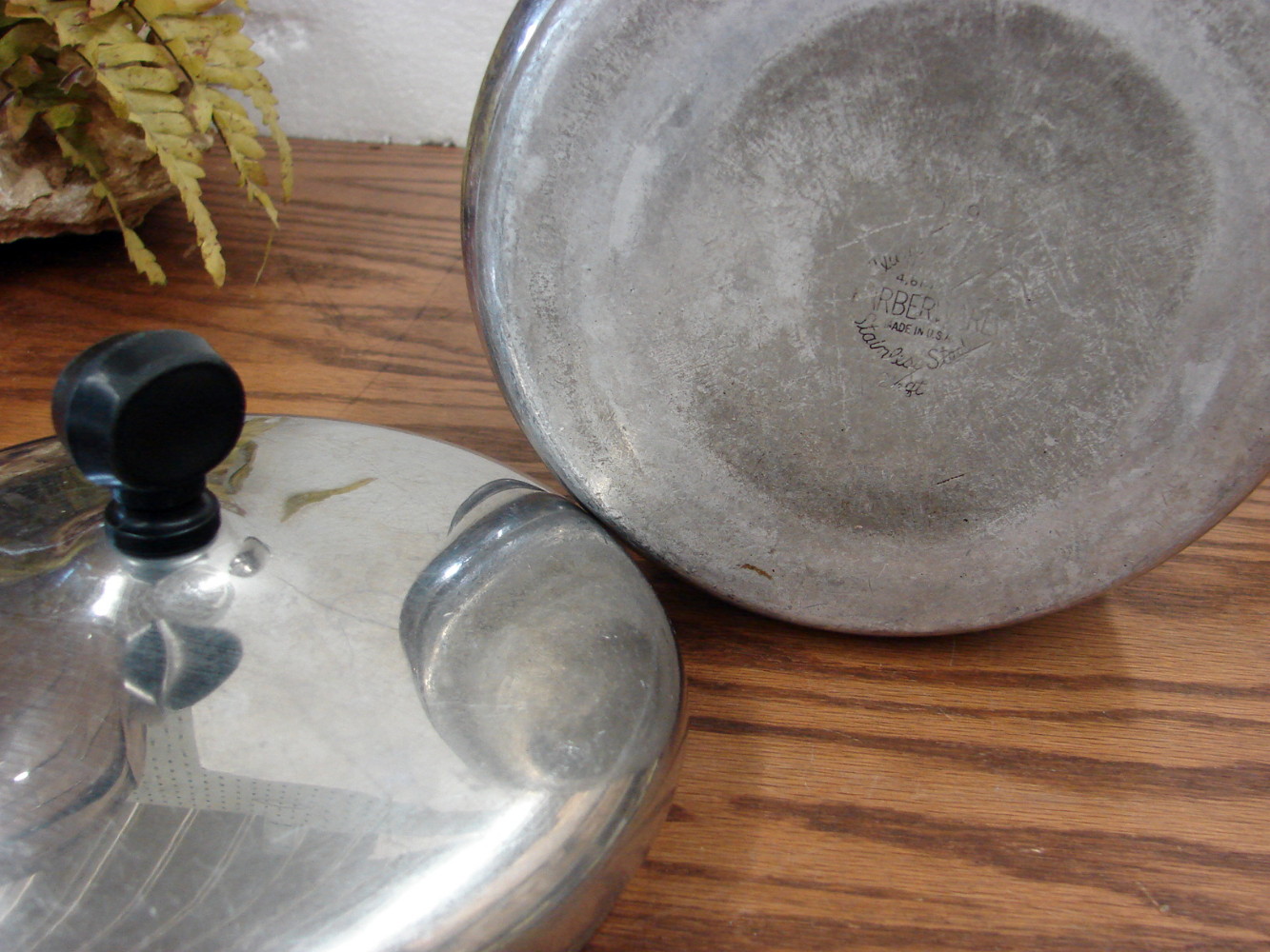 Vintage Farberware Aluminum Clad Stainless Steel Cookware Sauce Pan 2 1/2 Qt - Image 3