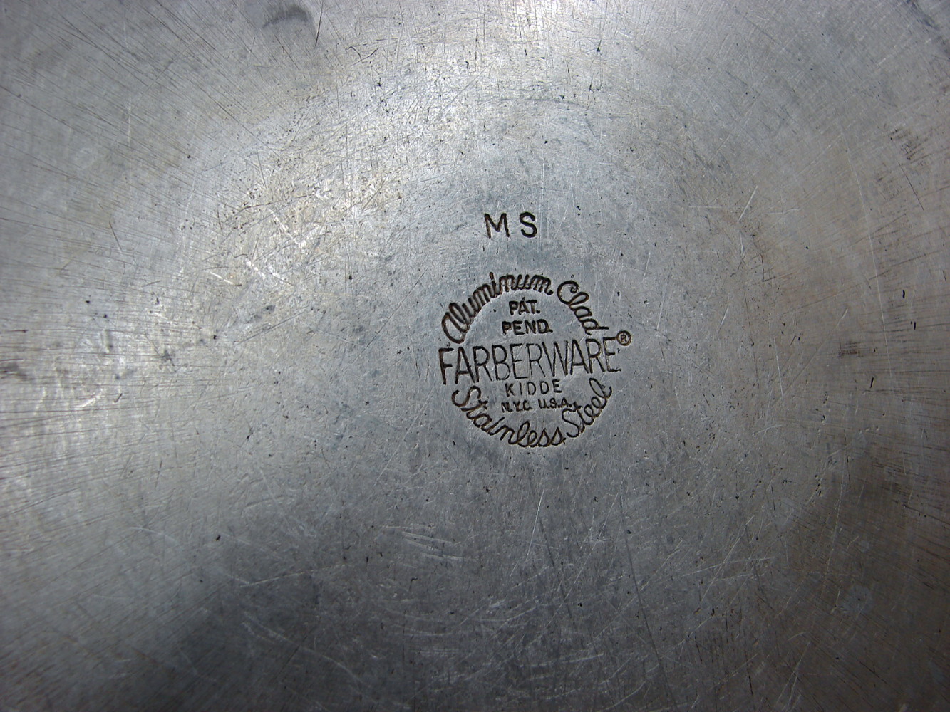 Vintage Farberware MS Aluminum Clad Kidde Stainless Steel Skillet w/ Lid 12" - Image 3