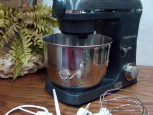 Farberware Stand Mixer Dark Grey Stainless 6 Qts w/ Attachments Tested FW33018355350