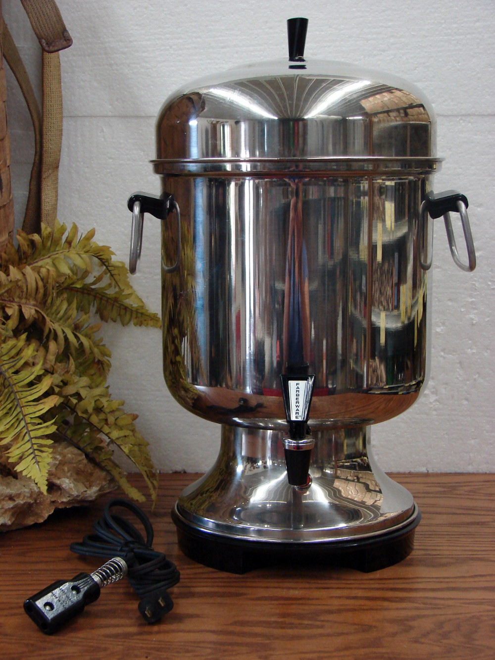 Used Farberware #155 Stainless Steel 18-55 Cup Automatic Coffee Percolator Urn